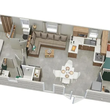 Mobil-home 40m2, Les Charmettes 4 Etoiles La Palmyre 4-6 Personnes-2 Dont 1 Parentale-2 Salles De Bain 레 마트